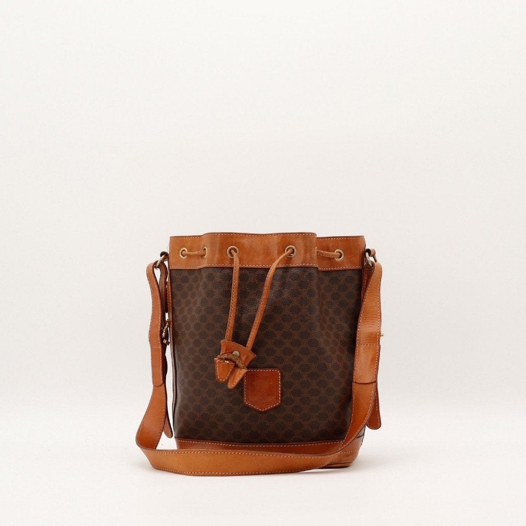 Céline Macadam bucket tas, Verzenden, Gebruikt, Bruin, Overige typen