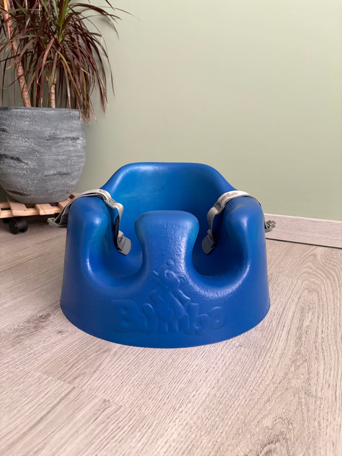 Bumbo babystoel met eetblad - Blauw, Ophalen, Gebruikt, Overige typen, Afneembaar eetblad