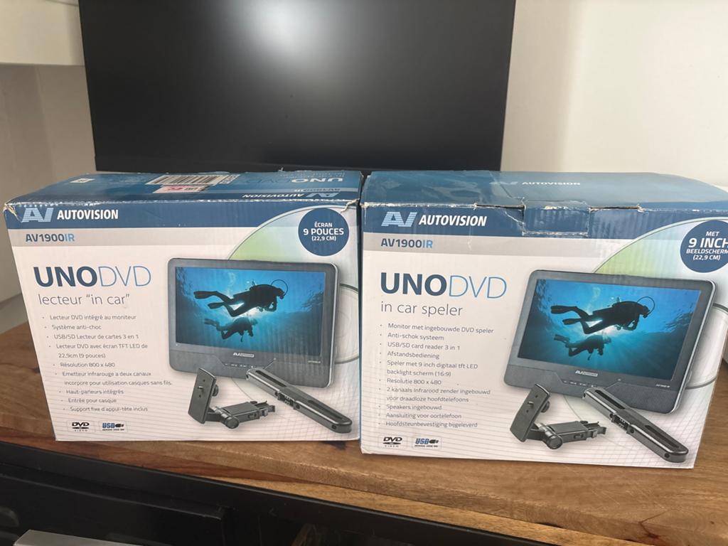 Autovision UNO DVD AV1900IR In-Car Speler (Nieuw), Draagbaar, Ophalen of Verzenden, Zo goed als nieuw, Overige merken