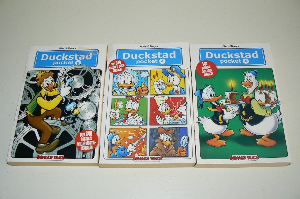Verzameling van 3 Duckstad pockets. Ook losse verkoop, Boeken, Stripboeken, Walt Disney, Ophalen of Verzenden, Zo goed als nieuw