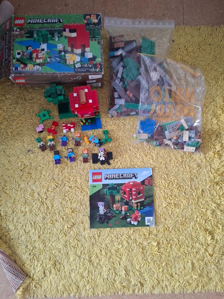 LEGO Minecraft sets, Kinderen en Baby's, Speelgoed | Duplo en Lego, Gebruikt, Inclusief extra onderdelen, Minecraft, Lego