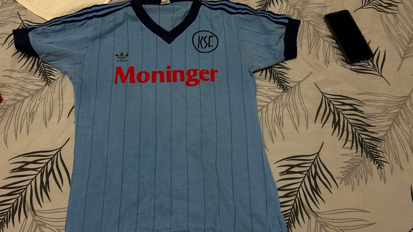 voetbalshirt  adidas KSC  80S, Ophalen of Verzenden