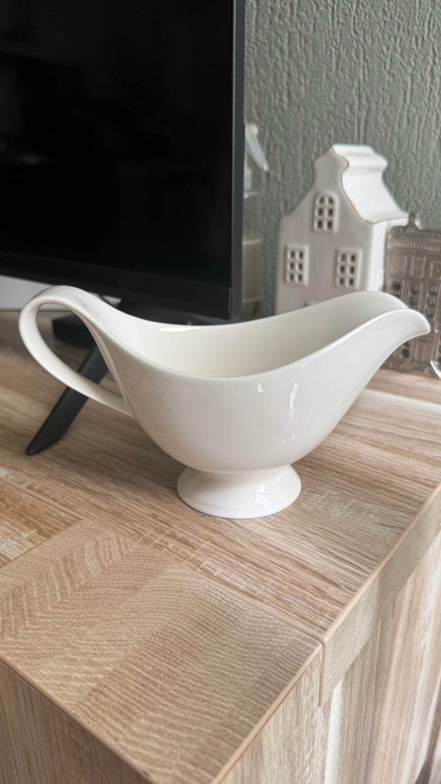 Elegante sauskom Villeroy & Boch, Ophalen of Verzenden, Gebruikt, Rond, Porselein of Keramiek