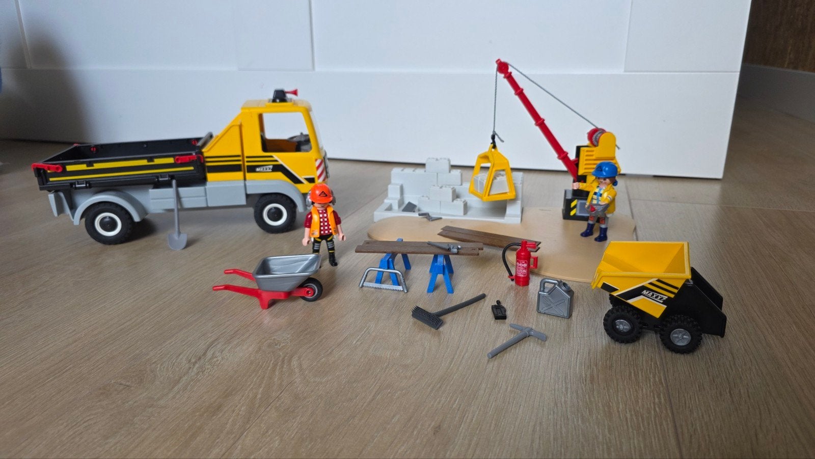Playmobil City Action Bouwplaats Set 70742, Complete set, Voertuig, Ophalen of Verzenden, Zo goed als nieuw