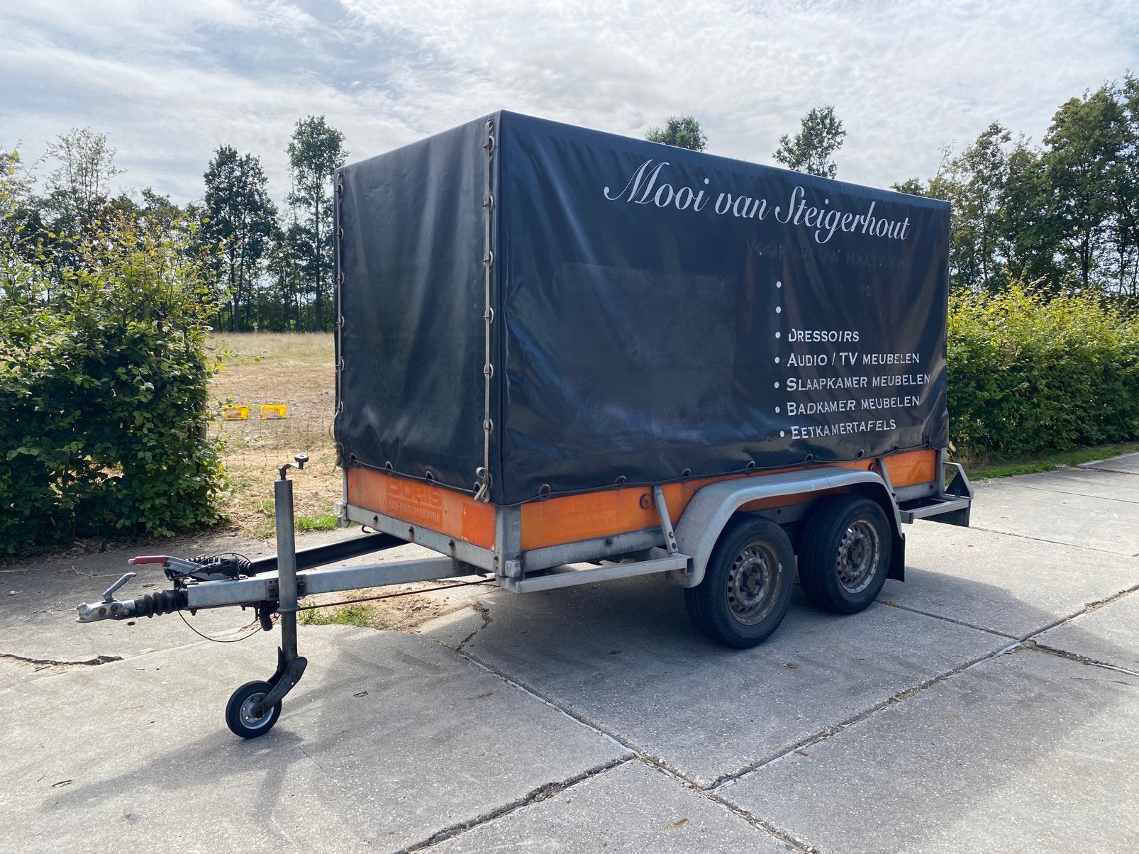 Nette degelijke Atec huif aanhanger, 2000kg, aanhangwagen, Auto diversen, Ophalen, Gebruikt