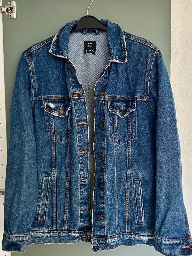 Bershka Spijkerjas (zo goed als nieuw), Blauw, Zo goed als nieuw, Maat 36 (S), Bershka