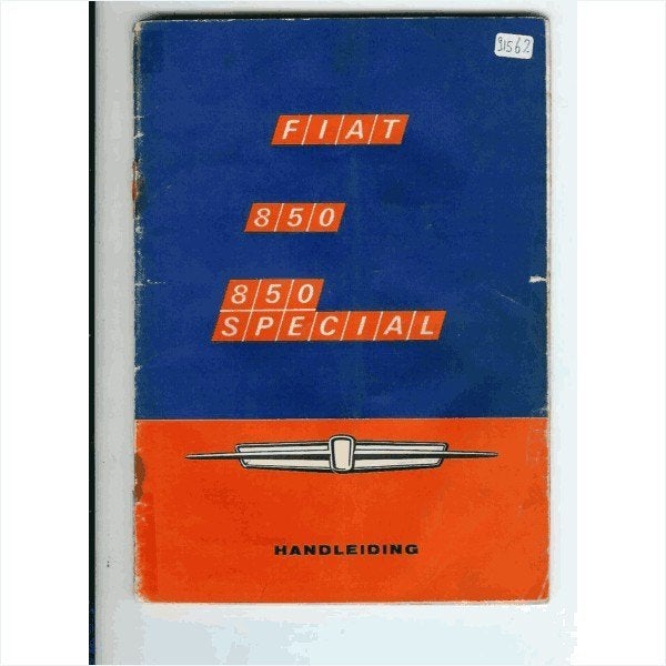 Fiat 850 Special Instructieboekje 1968 #2 Nederlands, Ophalen of Verzenden
