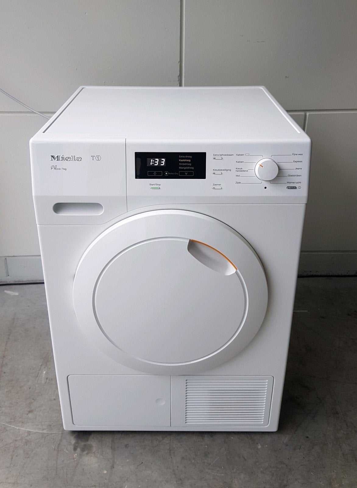 Miele T1 wasdroger A++ 7KG, Witgoed en Apparatuur, Ophalen, 6 tot 8 kg, Anti-kreukfase, Zo goed als nieuw