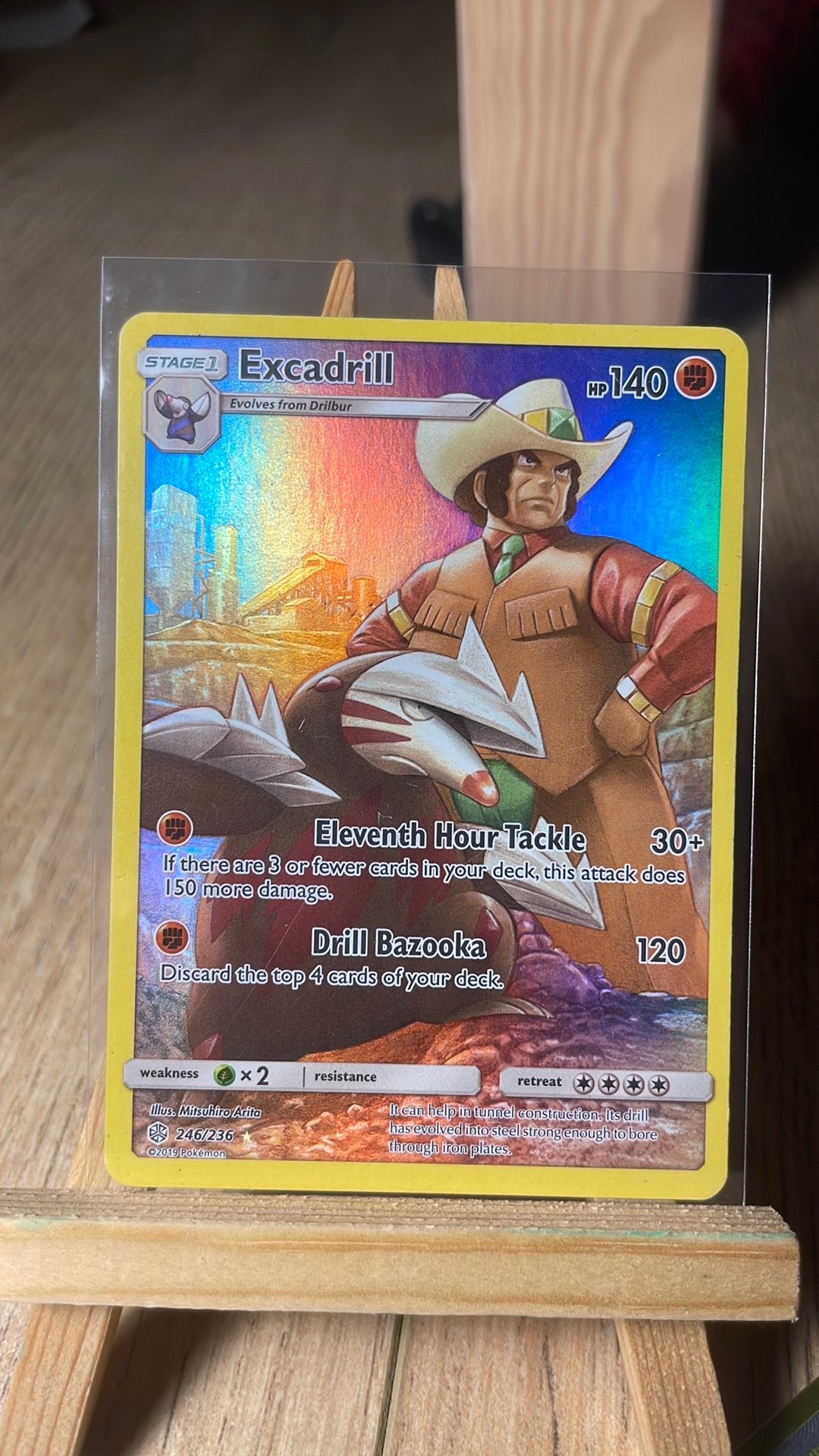 Pokemon kaart - Excadrill full art, Ophalen of Verzenden, Zo goed als nieuw