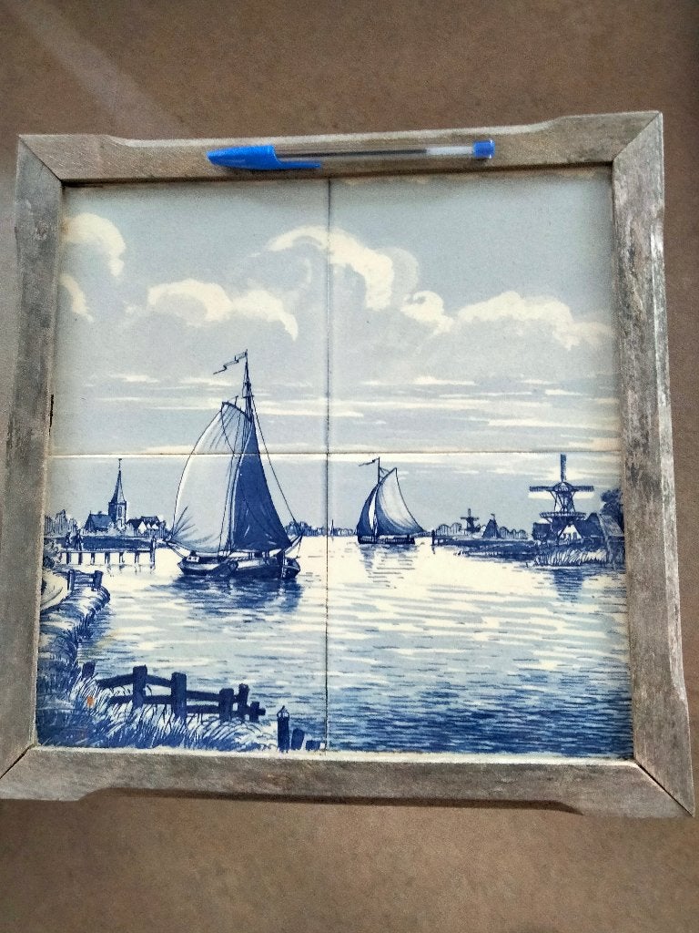 delftsblauw tegeltableau, Ophalen of Verzenden