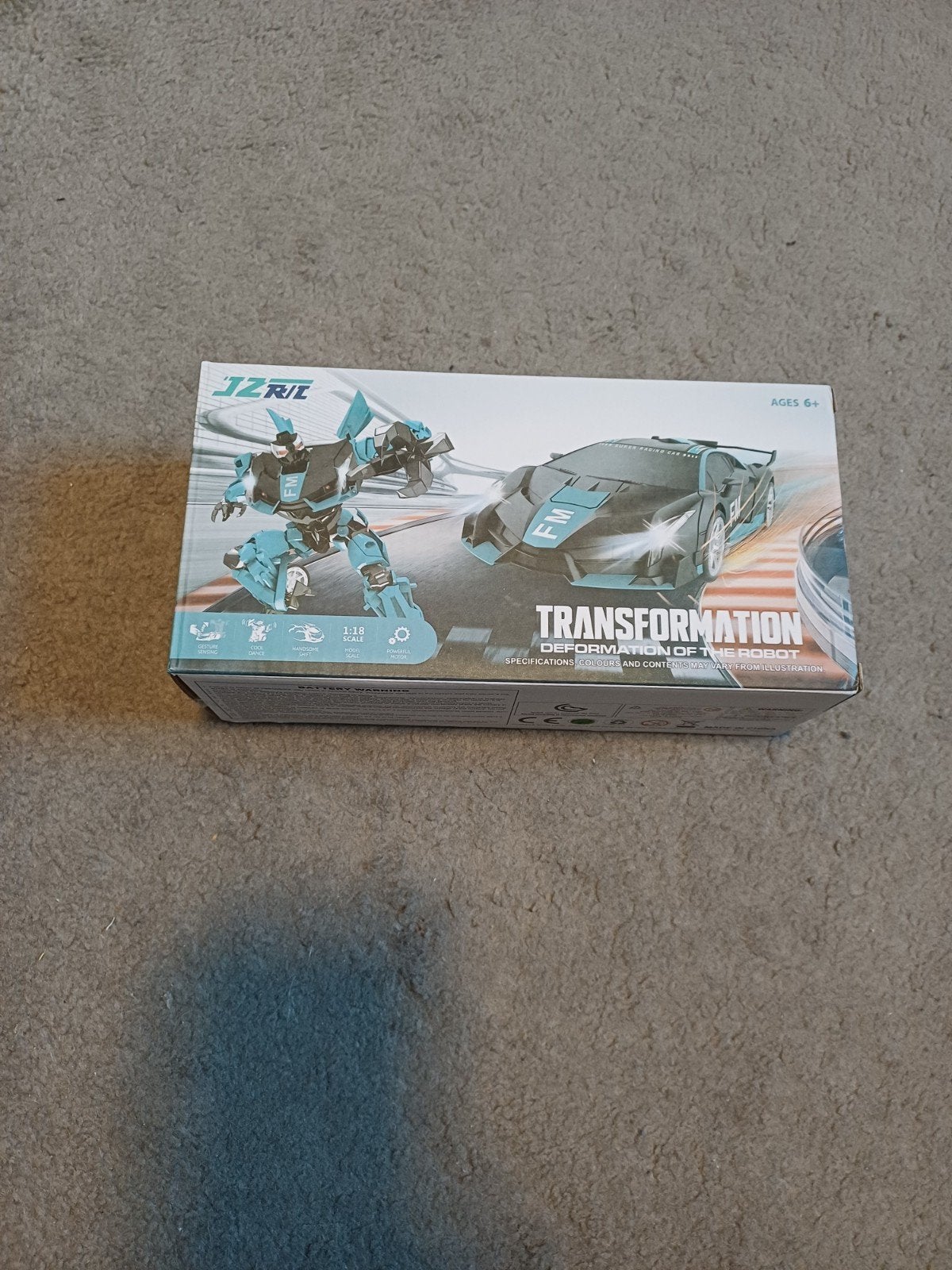 JZRL RC Transformerende Auto 2-in-1 Sportwagen Robot Nieuw, Elektro, Nieuw, Ophalen of Verzenden, Auto onroad