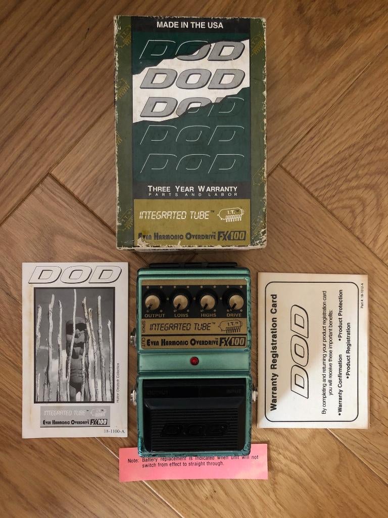 DOD FX100 Integrated Tube Even Harmonic Overdrive, Muziek en Instrumenten, Effecten, Verzenden, Gebruikt, Distortion, Overdrive of Fuzz