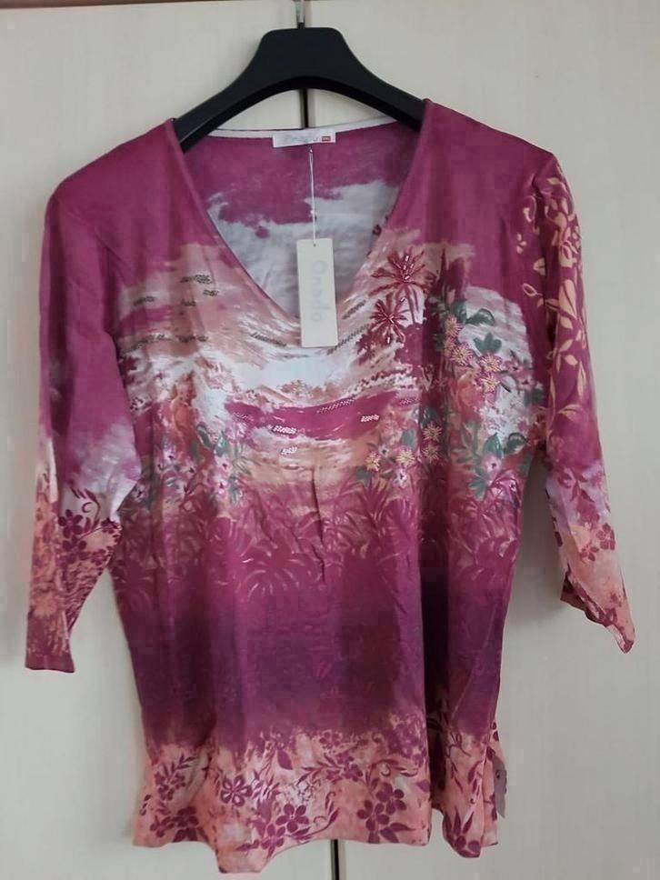 Mooie nieuwe van Onado mooie roze kleuren maat XXL, Kleding | Dames, Maat 46/48 (XL) of groter, Nieuw, Ophalen of Verzenden, Korte mouw