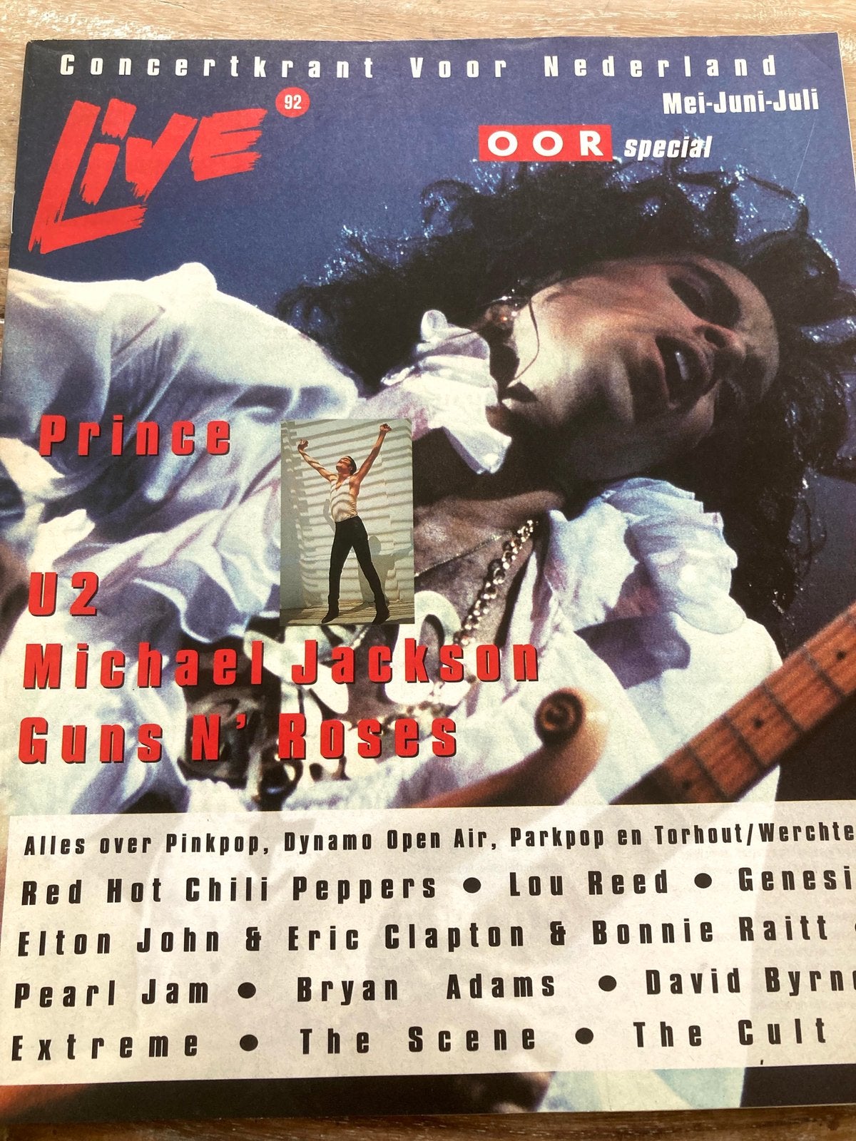 Magazine 1992 PRINCE Michael Jackson U2 Genesis CULT, Ophalen of Verzenden, Zo goed als nieuw, Muziek, Film of Tv