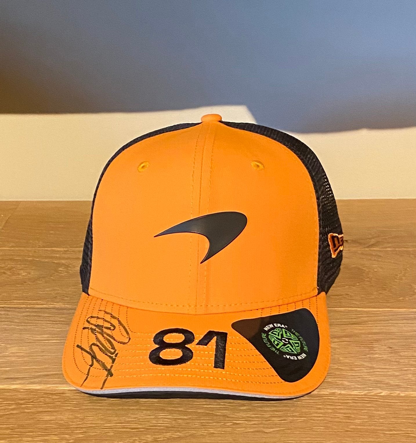 Gesigneerde McLaren F1 pet door Oscar Piastri, Ophalen of Verzenden, Zo goed als nieuw, Formule 1