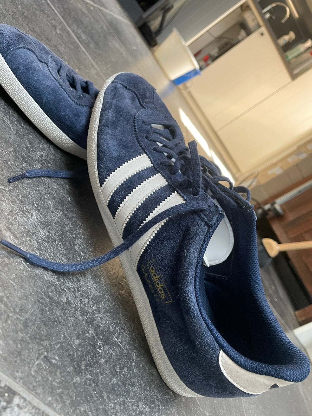 Adidas Gazelle sneakers - Maat 44 2/3 - Nieuwstaat, Verzenden, Nieuw, Blauw, Sneakers of Gympen
