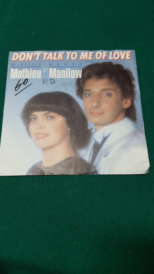 single mathieu et manilow, Ophalen of Verzenden
