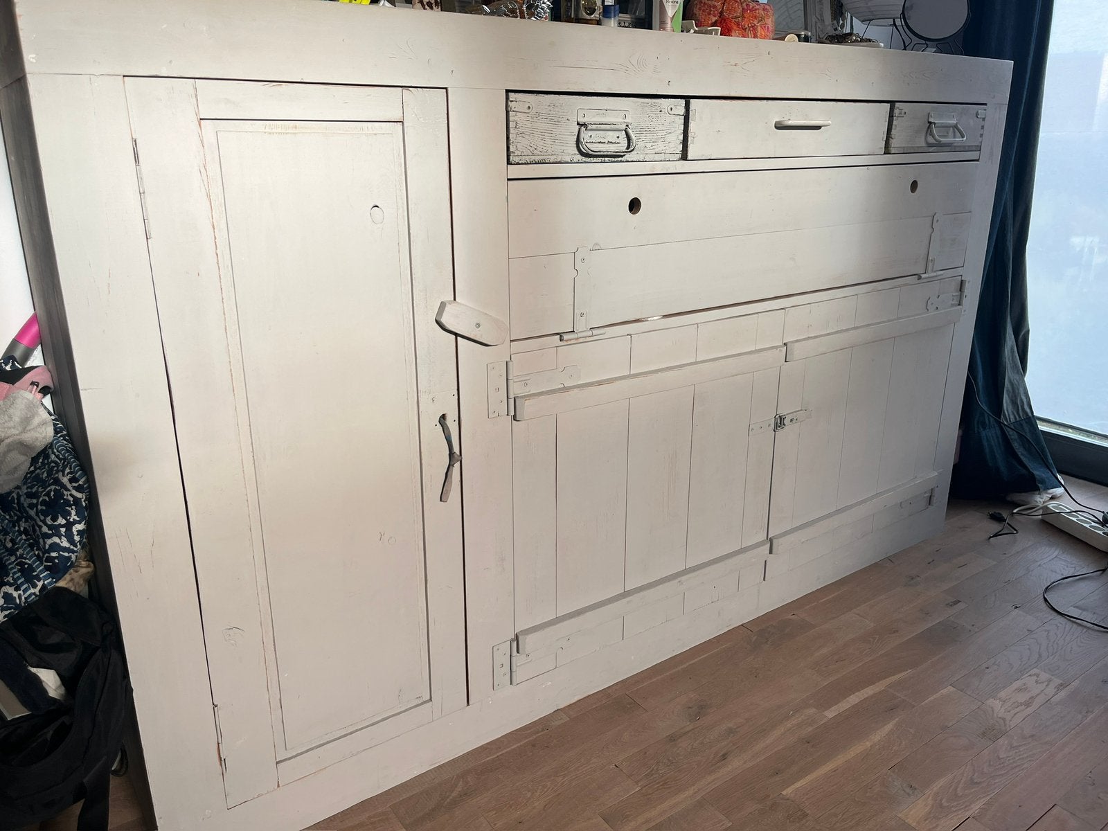 Kast, roomdivider, hoofdboard, Ophalen, 150 tot 200 cm, Zo goed als nieuw, Minder dan 100 cm