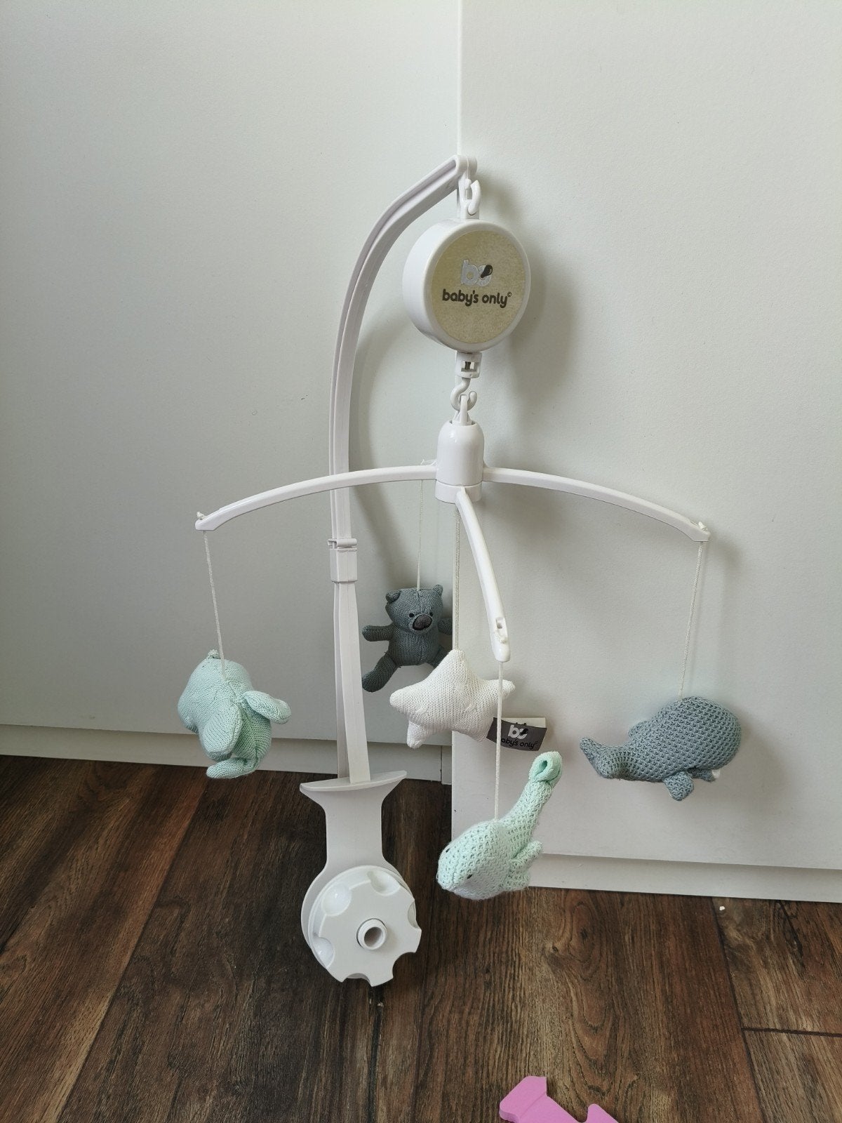 Baby's Only Muziekmobiel met gehaakte dieren, Ophalen, Zo goed als nieuw, Mobiel, Met geluid