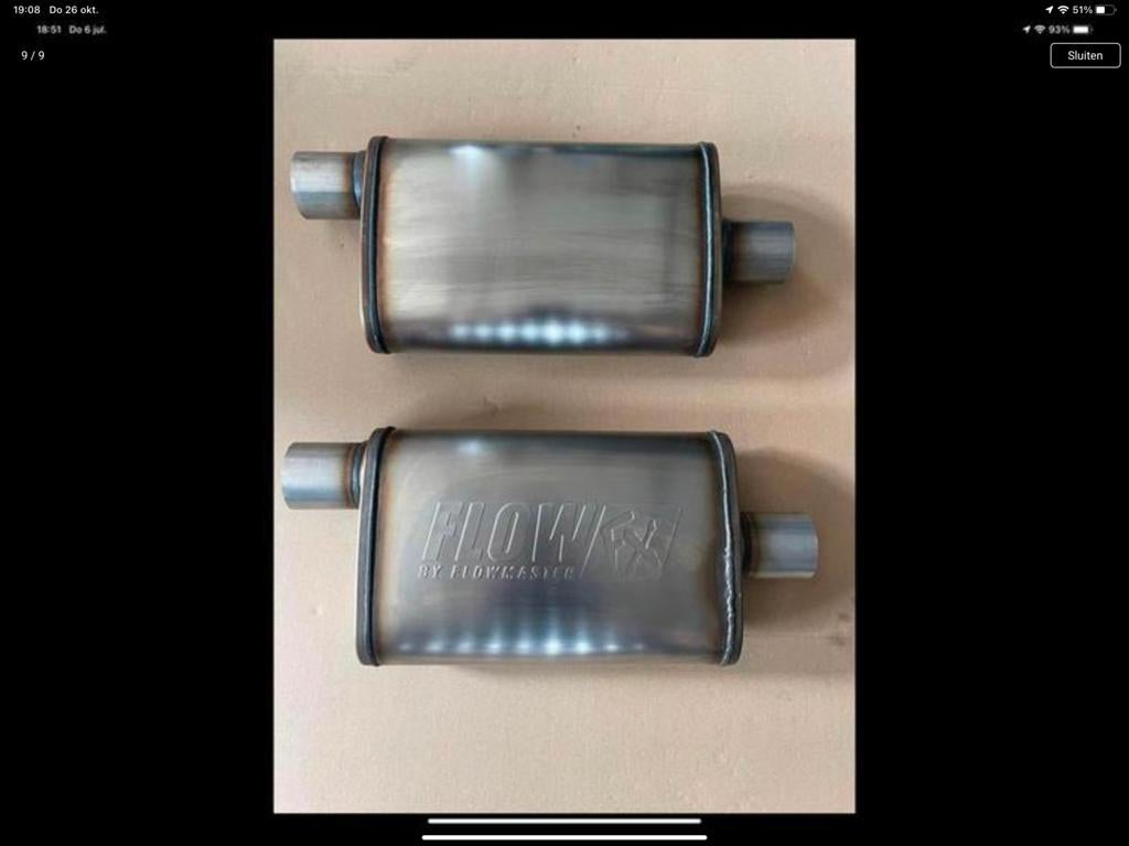 Universele RVS Demper Flowmaster Flow FX Stijl, 2.5” of 3”, Ophalen, Nieuw, Universele onderdelen