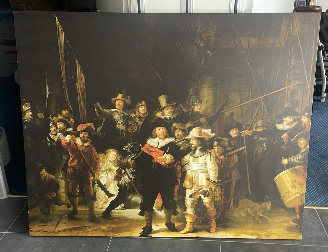 De nachtwacht doek, Ophalen