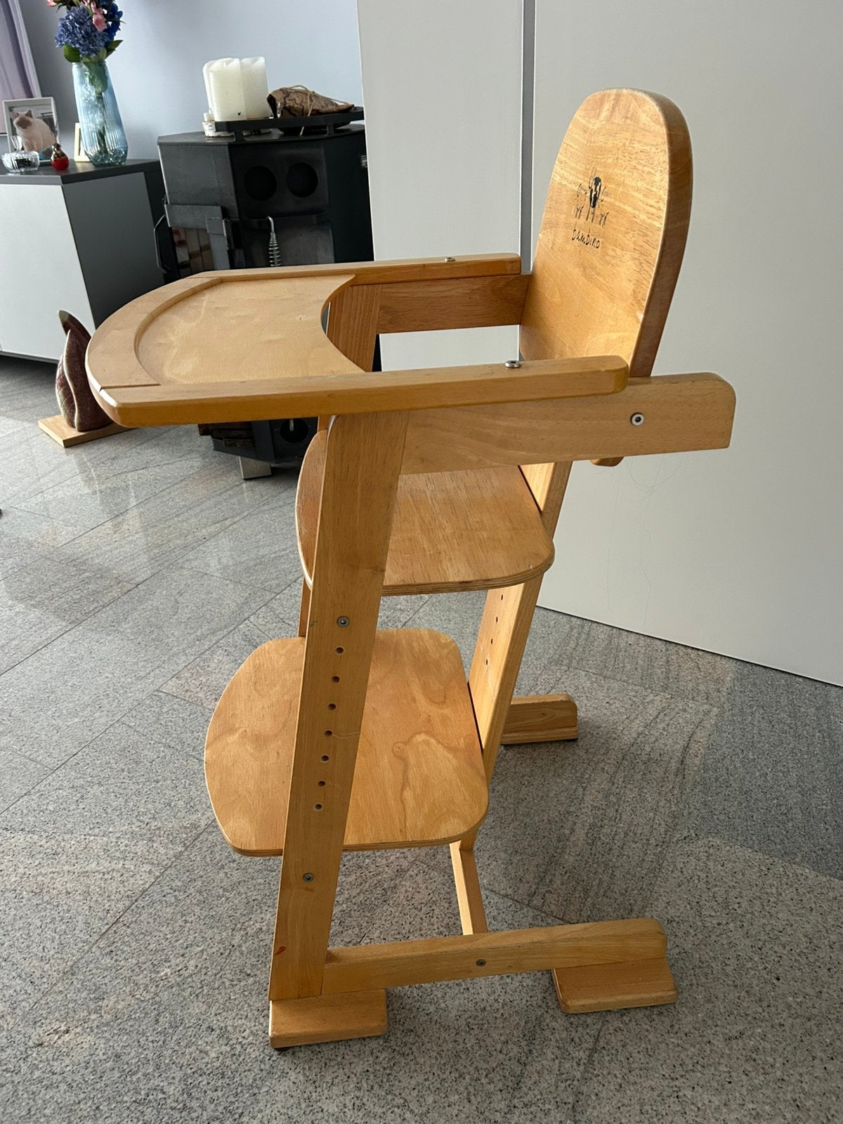 Kinderstoel, Kinderen en Baby's, Kinderstoelen, Ophalen of Verzenden, Gebruikt, Meegroeistoel, Afneembaar eetblad