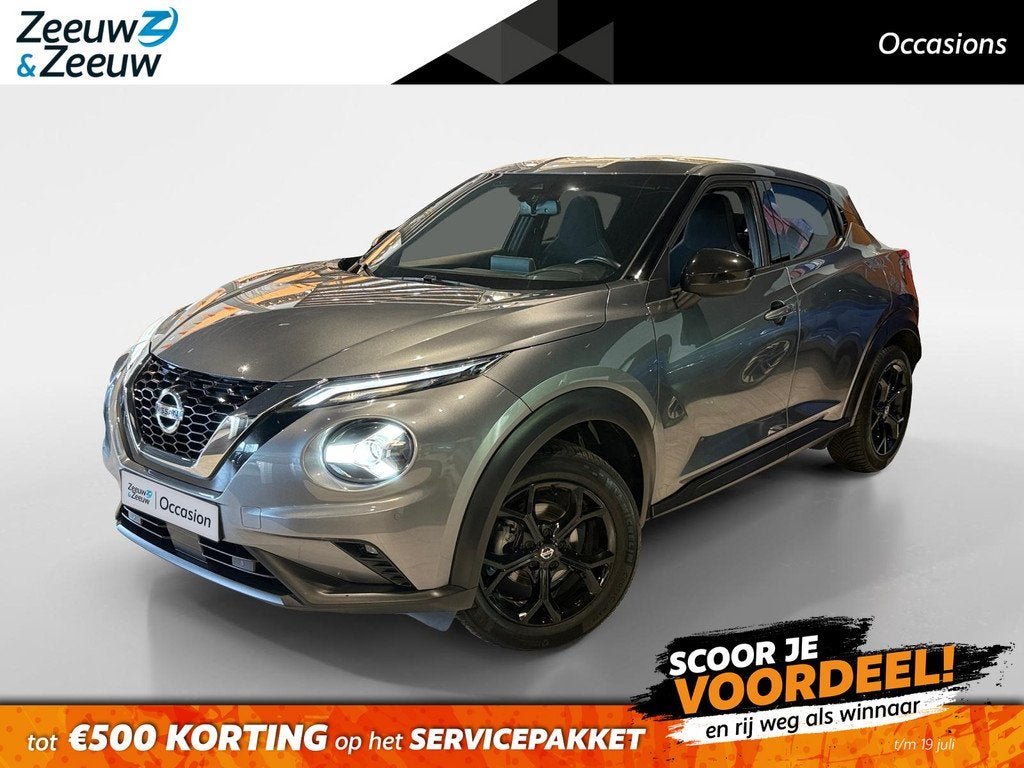 Nissan Juke 1.0 DIG-T N-Connecta *Navi+Camera*Climate*Cruise, Auto's, Nissan, 12 maanden, Stof, Automatische klimaatregeling, Origineel Nederlands