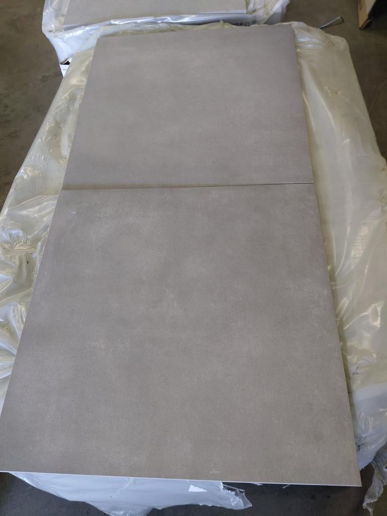 Restpartij keramische terrastegels 60x60x2 donkergrijs Aktie, Ophalen, Nieuw, Keramiek, Terrastegels