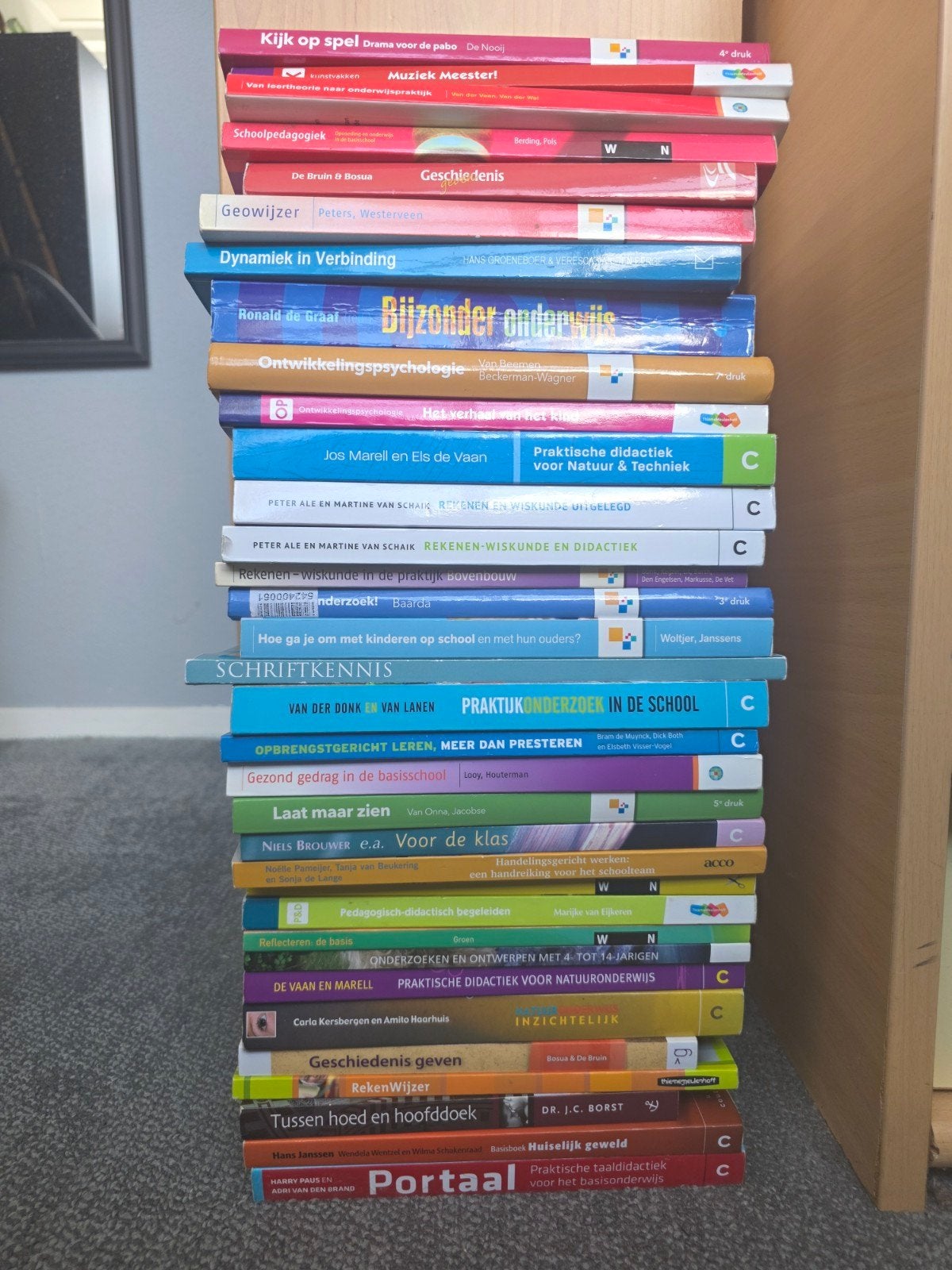 Pabo boeken (35 stuks voor gehele studie), Ophalen of Verzenden, Zo goed als nieuw, HBO