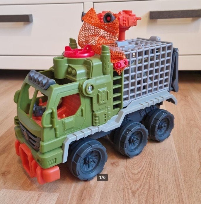 Jurassic World Fisher Price Imaginext Dinosaur Hauler Truck, Ophalen of Verzenden, Zo goed als nieuw, Speelset