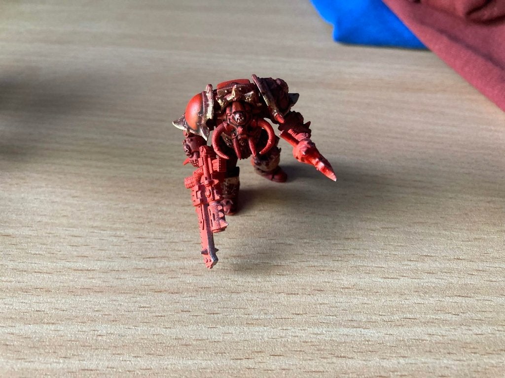 Warhammer40k Chaos Lord In Terminator Armour (Plastic), Gebruikt, Figuurtje(s), Ophalen of Verzenden, Warhammer 40000