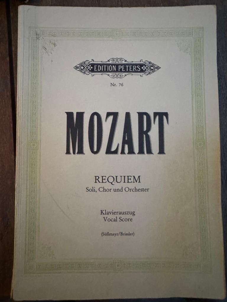 Partituur Requiem van Mozart, Ophalen of Verzenden, Gebruikt, Artiest of Componist, Klassiek