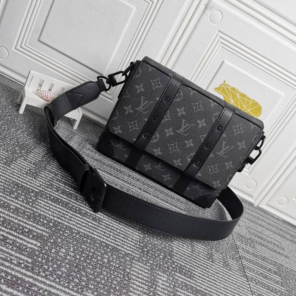 Louis vuitton heren tas trunk messenger, Ophalen of Verzenden, Nieuw, Zwart