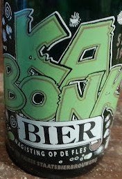Kabonk bier (leeg) Joop Klepzeiker- Eric Schreurs, Verzamelen, Ophalen of Verzenden, Gebruikt, Flesje(s), Overige merken