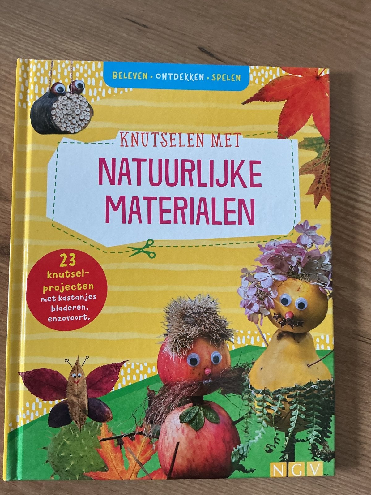 Knutselen met Natuurlijke Materialen - Boek, Ophalen of Verzenden, Zo goed als nieuw, Scrapbooking en Knutselen, Geschikt voor kinderen