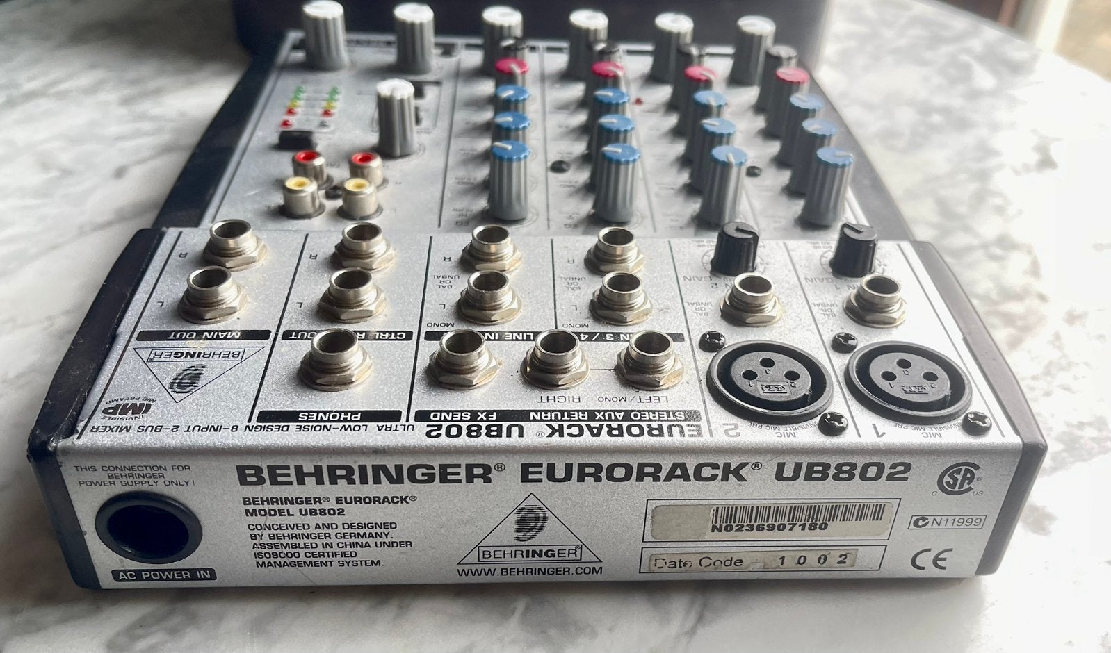 Behringer Eurorack UB802, Muziek en Instrumenten, Mengpanelen, Ophalen of Verzenden, Zo goed als nieuw