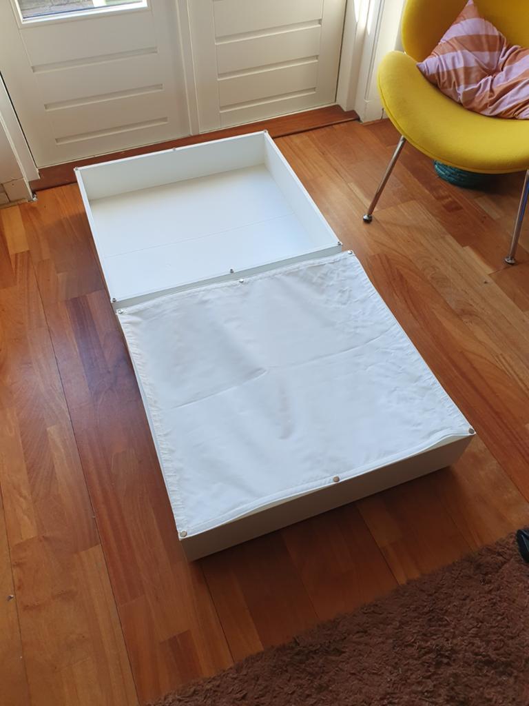Ikea Opberglades voor onder bed of bank, Huis en Inrichting, Kasten | Overige, Ophalen