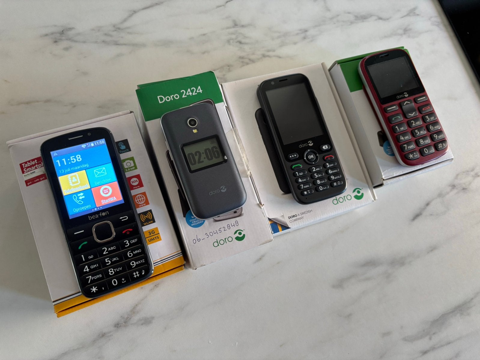 Doro 7010 | Doro 2424 | Doro 1361 | Bea-fon SL820 | Senioren, Ophalen of Verzenden, Zo goed als nieuw, Overige typen