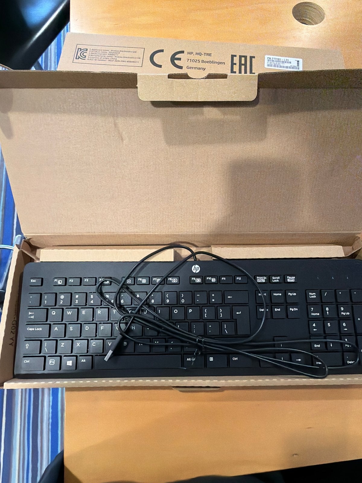 HP USB Slim Toetsenbord - Nieuw in doos 2x, Ergonomisch, Nieuw, Ophalen of Verzenden, Qwerty