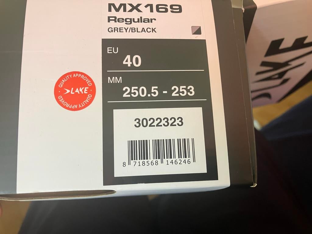 Lake Fietsschoen MX169 Grijs/Zwart Maat 40, Ophalen, Nieuw, Overige maten, Schoenen