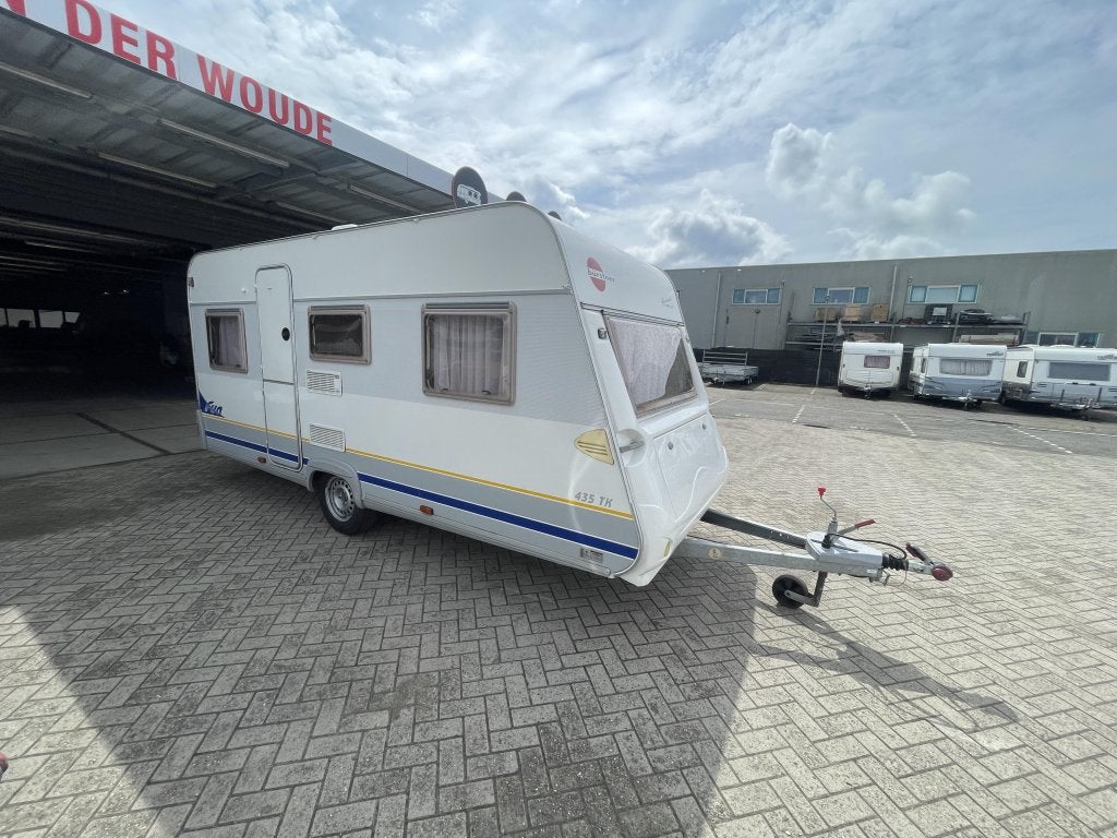 Bürstner Fun 435 TK 5 Pers. Nette tent, Caravans en Kamperen, Bedrijf, Bürstner, Koelkast, 4 tot 5 meter