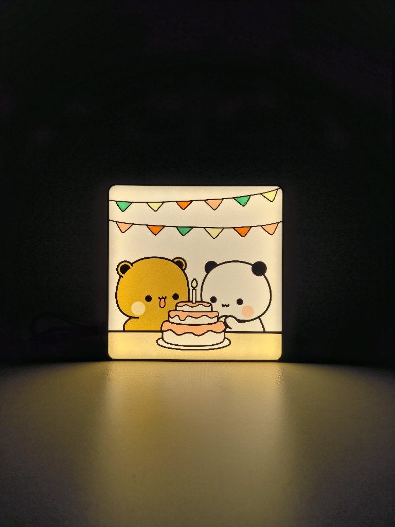 Bubu & Dudu Verjaardag Lamp – Schattig Kawaii Nachtlampje, Verzenden, Nieuw, Versiering, Verjaardag