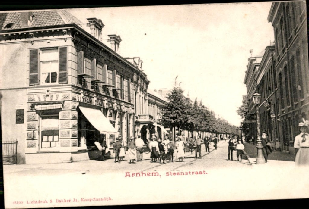 Arnhem KVR09 4686 Steenstraat, Ophalen of Verzenden, Voor 1920, Gelopen, Gelderland