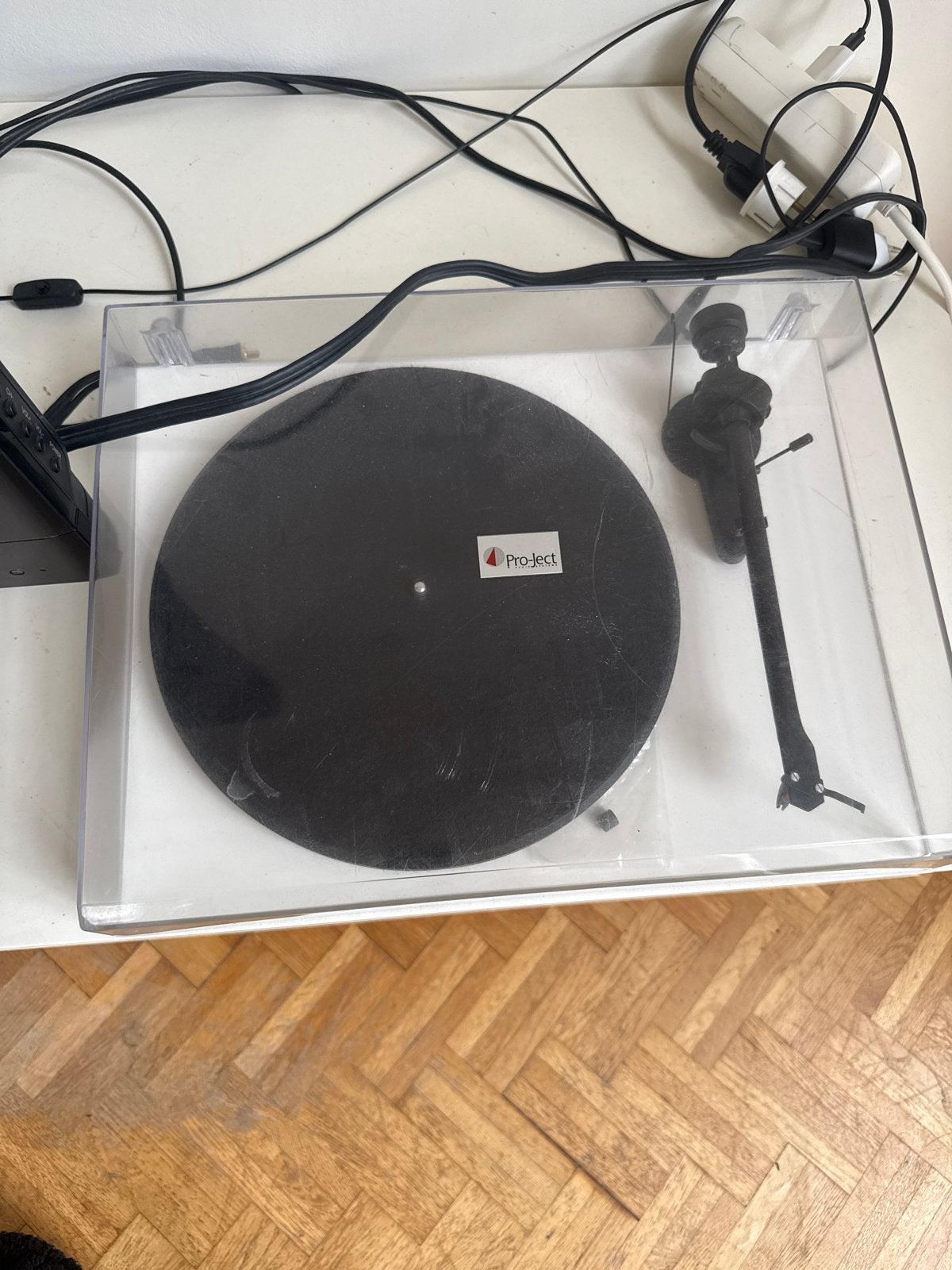 Pro-Ject Platenspeler - Wit, Goede Staat, Audio, Tv en Foto, Platenspelers, Ophalen, Gebruikt, Platenspeler, Overige merken