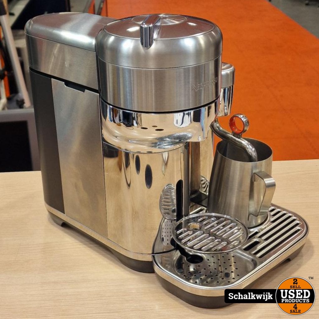 Nespresso Sage Vertuo Creatista - Brushed Stainless Steel, Witgoed en Apparatuur, Koffiezetapparaten, Nespresso, Gebruikt, Support@nespresso.com