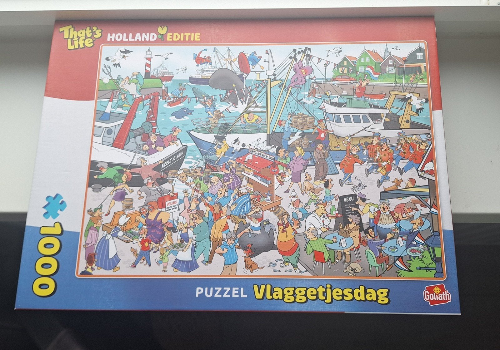 That's Life Holland Editie Puzzel Vlaggetjesdag 1000 stukjes, Ophalen, 500 t/m 1500 stukjes, Zo goed als nieuw, Legpuzzel