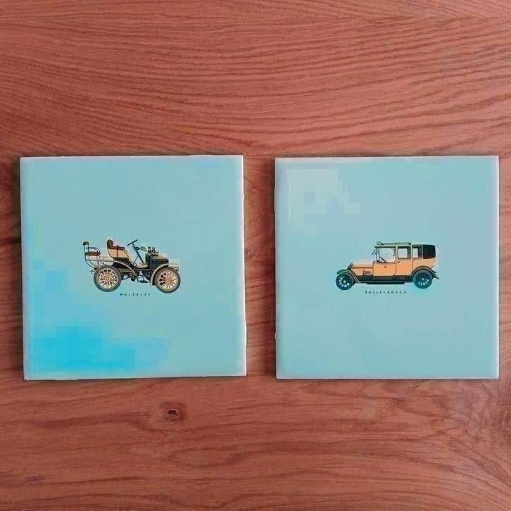 Vintage classic car tegels 15x15 cm, Ophalen of Verzenden