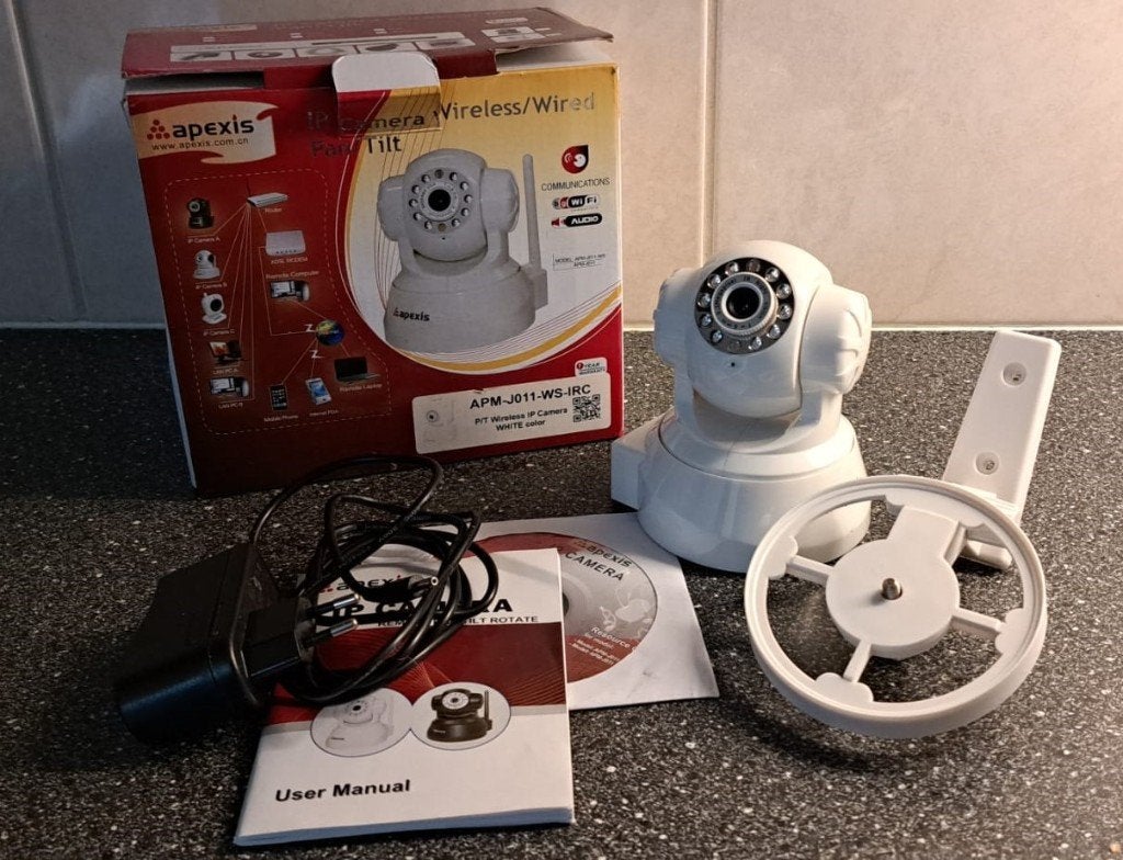 Apexis APM-J011-WS IP-camera Draadloos met 2 weg audios, Audio, Tv en Foto, Ophalen, Nieuw, Binnencamera