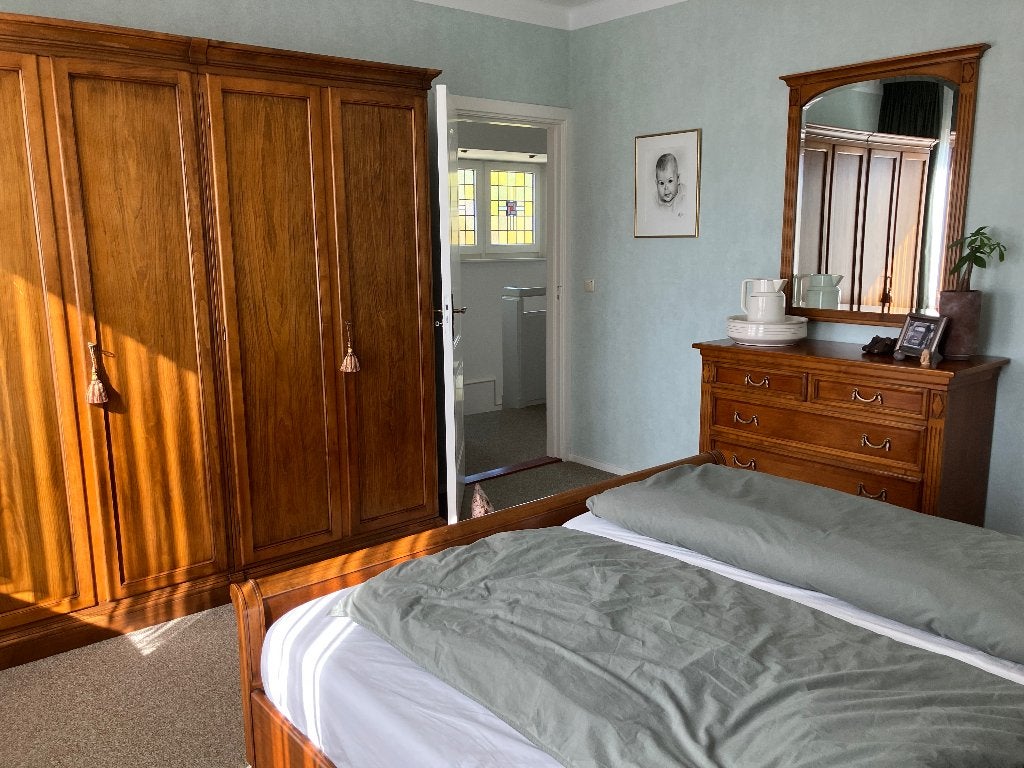 Complete slaapkamer kersenhout, Ophalen, Gebruikt, Tweepersoons, Rustiek kersenhout