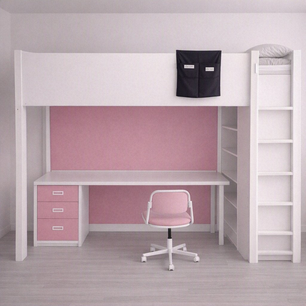 IKEA Stuva Hoogslaper met bureau en opbergruimte, Ophalen, Hoogslaper, Eenpersoons, 200 cm